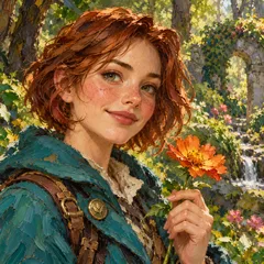 Oil painting style example