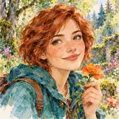 Watercolour style example